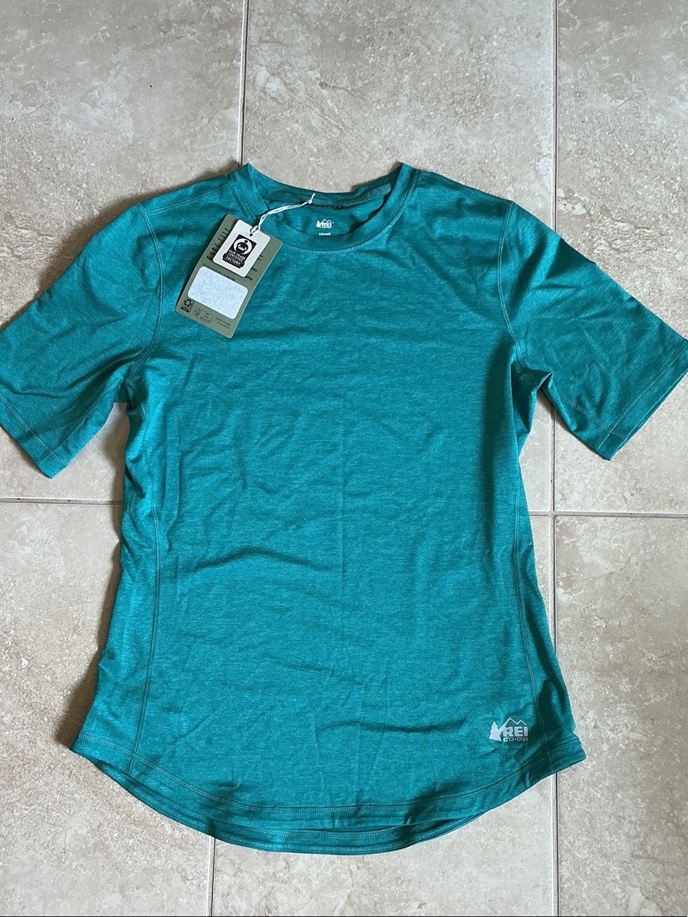 REI Teal Short Sleeve Active Tee